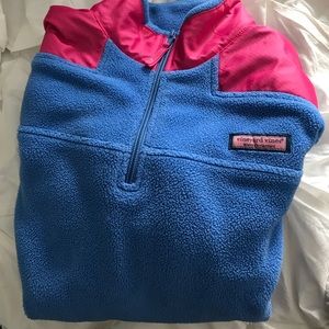 Vineyard vines adorable fuzzy quarter zip